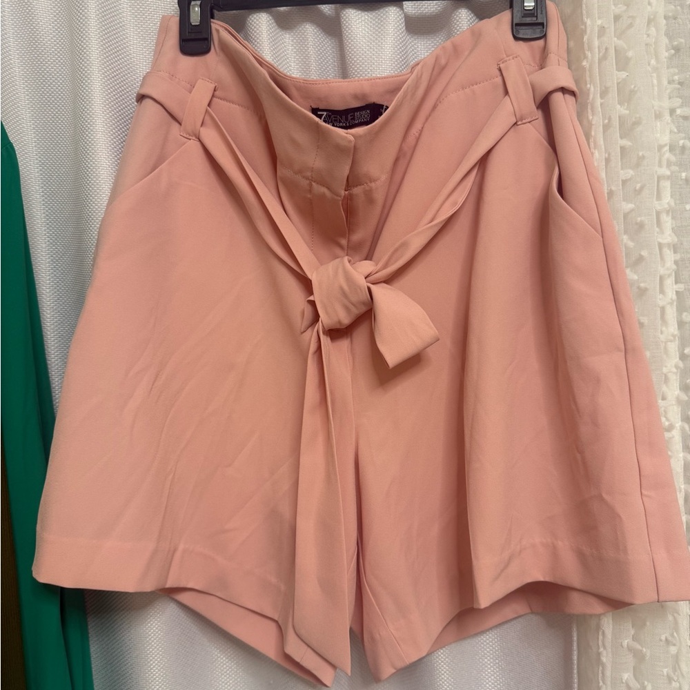 New York & Company High Waist Pink Shorts with Bow